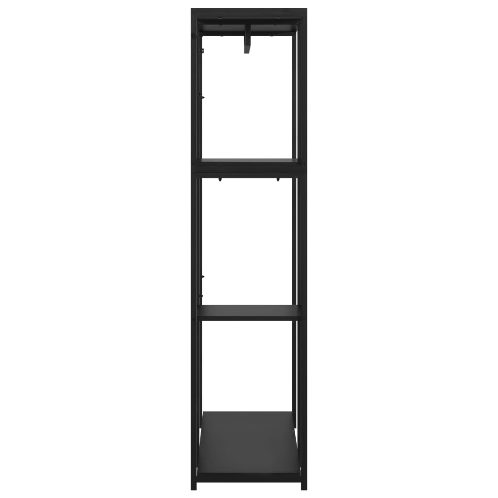 Vaatekaappi musta 90x40x167 cm metalli ja - Sisustajankoti.fi