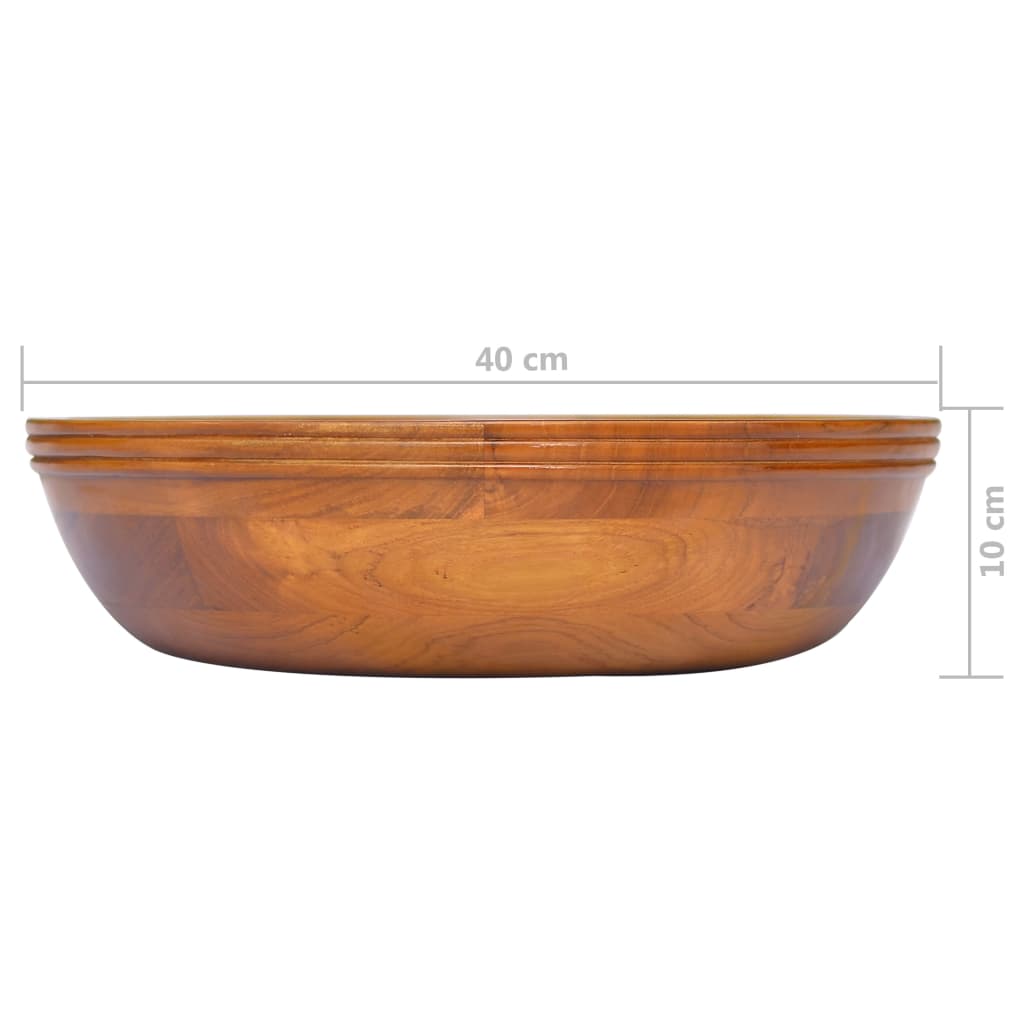 Pesuallas täysi tiikki Φ40x10 cm - Sisustajankoti.fi