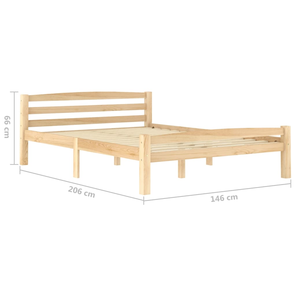 Sängynrunko täysi mänty 140x200 cm - Sisustajankoti.fi