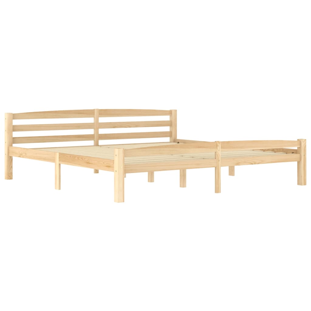 Sängynrunko täysi mänty 200x200 cm - Sisustajankoti.fi