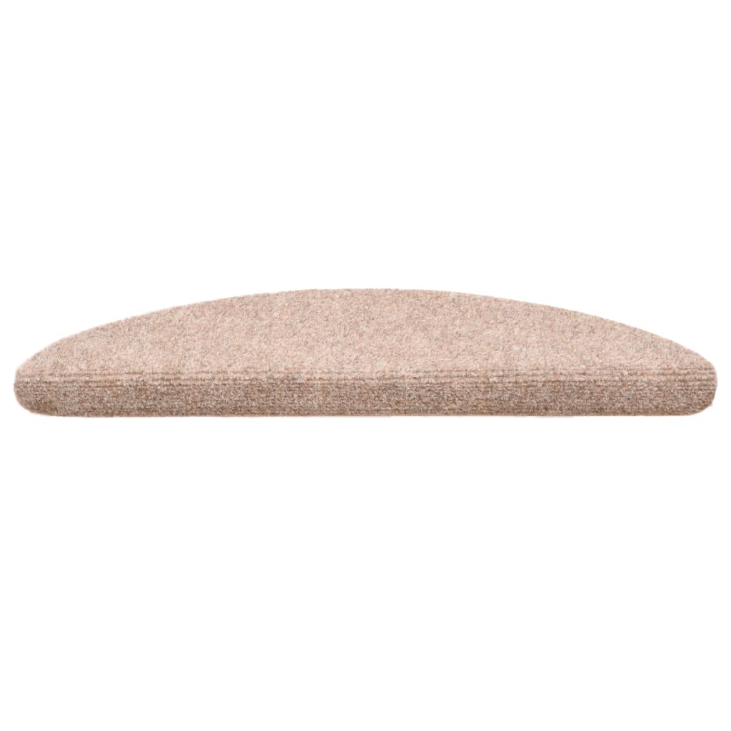 Itsekiinnittyvät porrasmatot 10kpl ruskea 56x17x3 cm neulahuopa - Sisustajankoti.fi