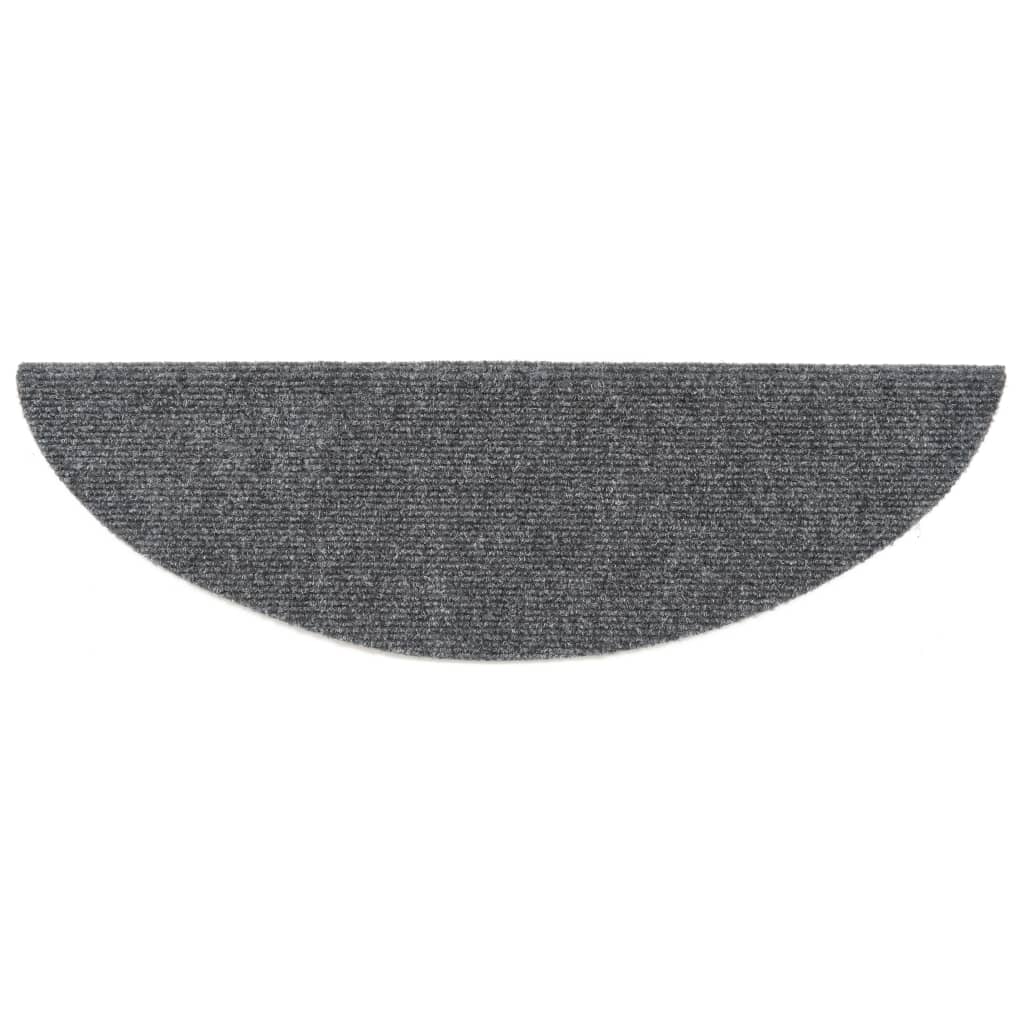 Itsekiinnittyvät porrasmatot 10 kpl vaaleanharmaa 56x17x3 cm - Sisustajankoti.fi