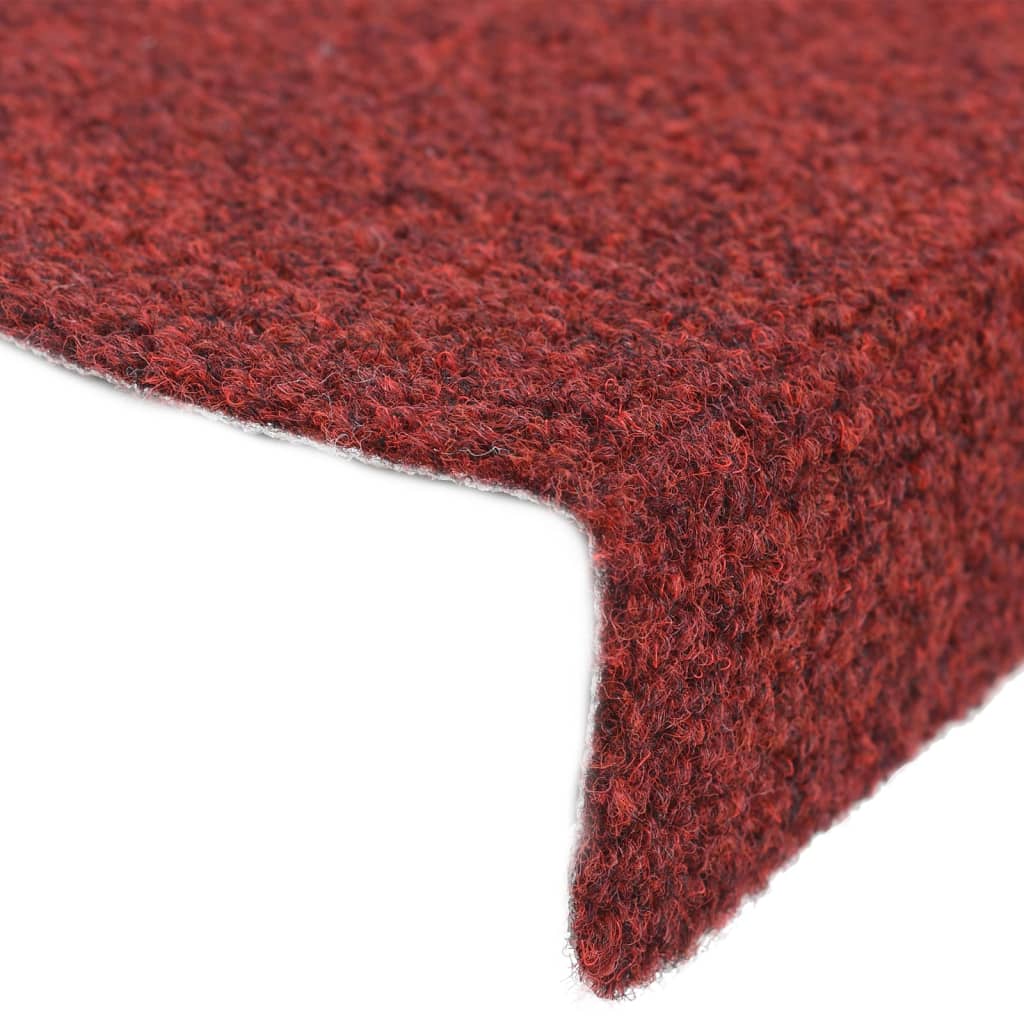 Itsekiinnittyvät porrasmatot 10 kpl pun. 56x17x3 cm neulahuopa - Sisustajankoti.fi