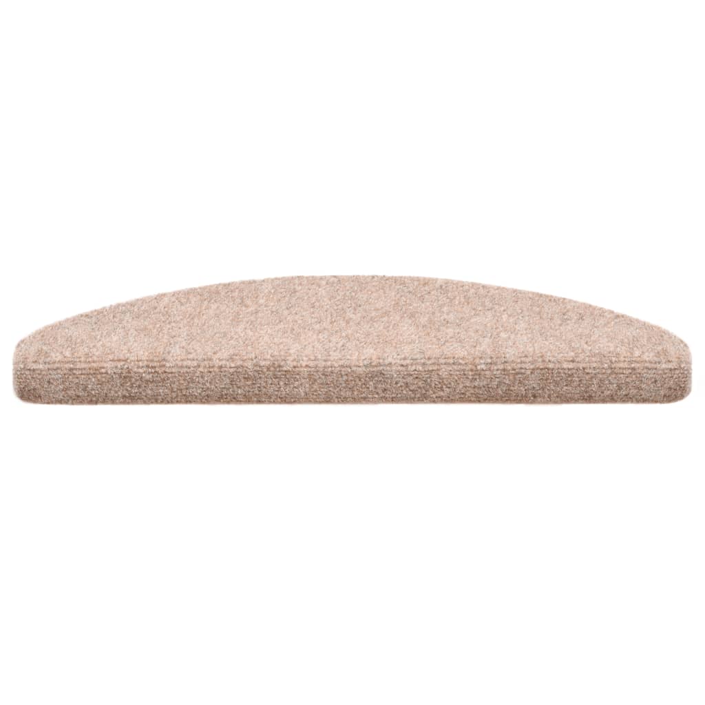 Itsekiinnittyvät porrasmatot 5 kpl ruskea 65x21x4cm neulahuopa - Sisustajankoti.fi