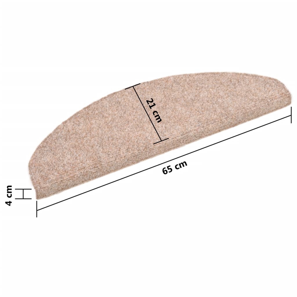 Itsekiinnittyvät porrasmatot 10 kpl ruskea 65x21x4cm - Sisustajankoti.fi