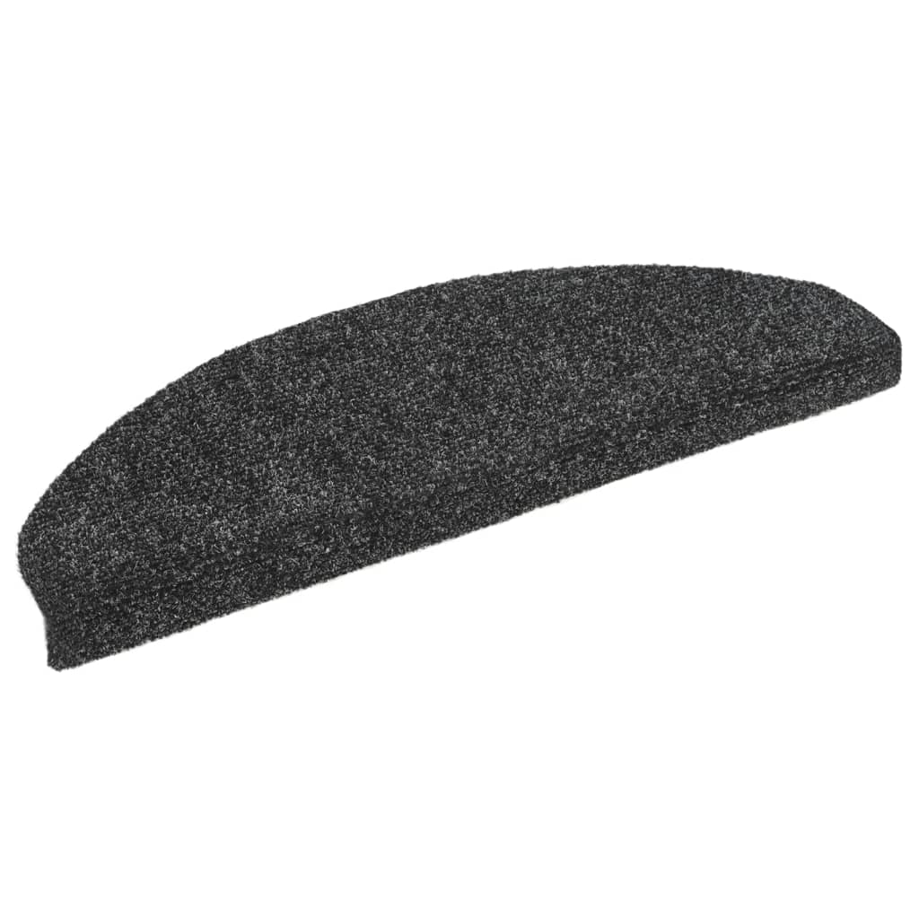 Itsekiinnittyvät porrasmatot 10 kpl tummanharmaa 65x21x4 cm - Sisustajankoti.fi