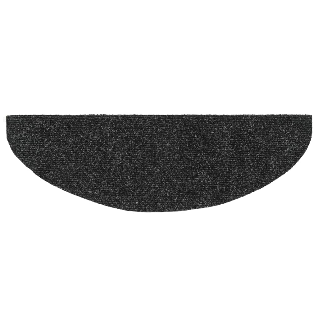 Itsekiinnittyvät porrasmatot 10 kpl tummanharmaa 65x21x4 cm - Sisustajankoti.fi