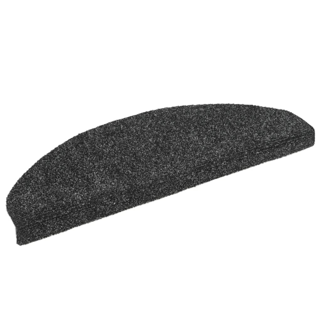 Itsekiinnittyvät porrasmatot 10 kpl tummanharmaa 65x21x4 cm - Sisustajankoti.fi