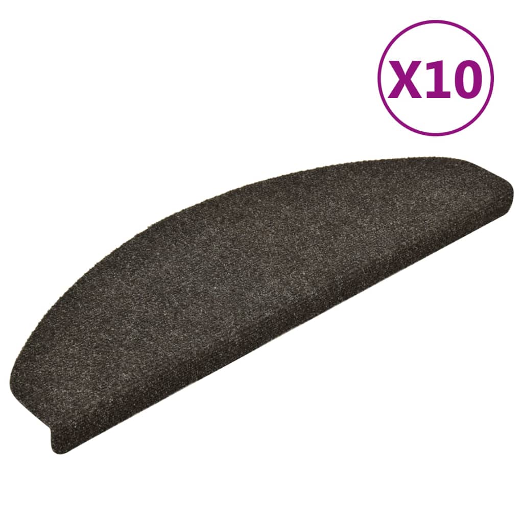 Itsekiinnittyvät porrasmatot 10 kpl vaaleanruskea 65x21x4 cm - Sisustajankoti.fi