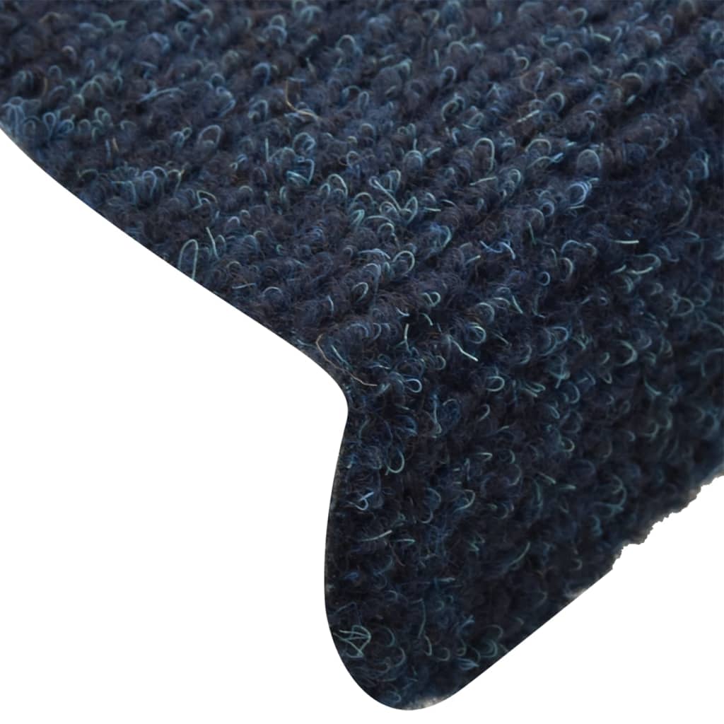 Itsekiinnittyvät porrasmatot 10 kpl laivastonsininen 65x21x4 cm - Sisustajankoti.fi