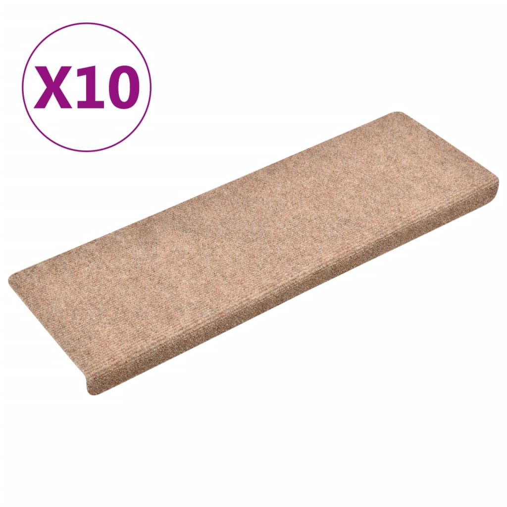 Porrasmatot 10 kpl ruskea 65x25 cm neulahuopa - Sisustajankoti.fi