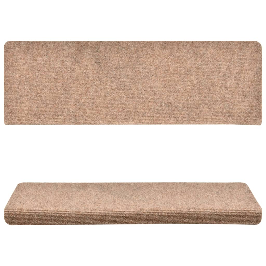 Porrasmatot 10 kpl ruskea 65x25 cm neulahuopa - Sisustajankoti.fi