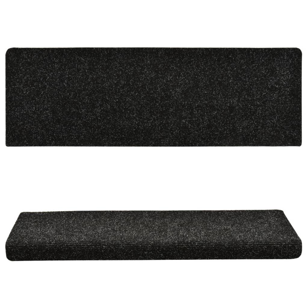 Porrasmatot 5 kpl musta 65x25 cm neulahuopa - Sisustajankoti.fi