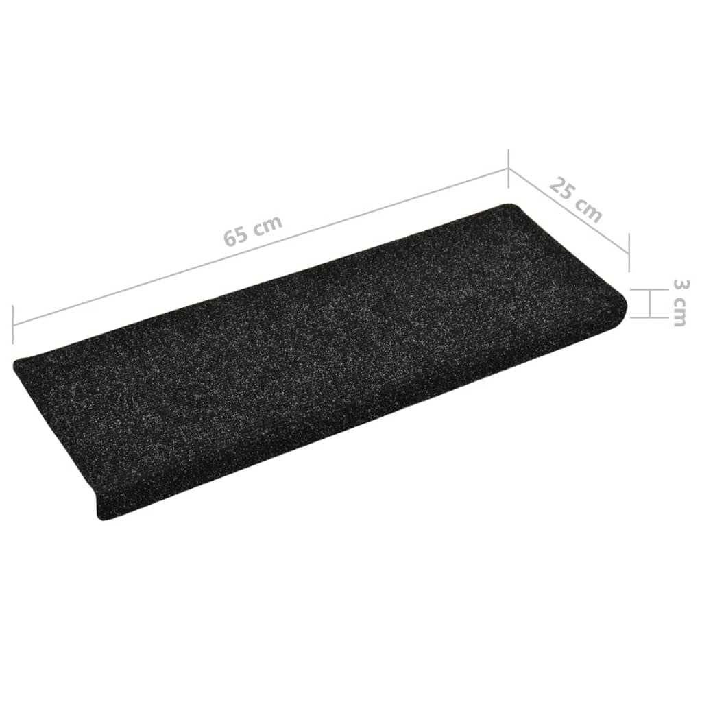 Porrasmatot 5 kpl musta 65x25 cm neulahuopa - Sisustajankoti.fi