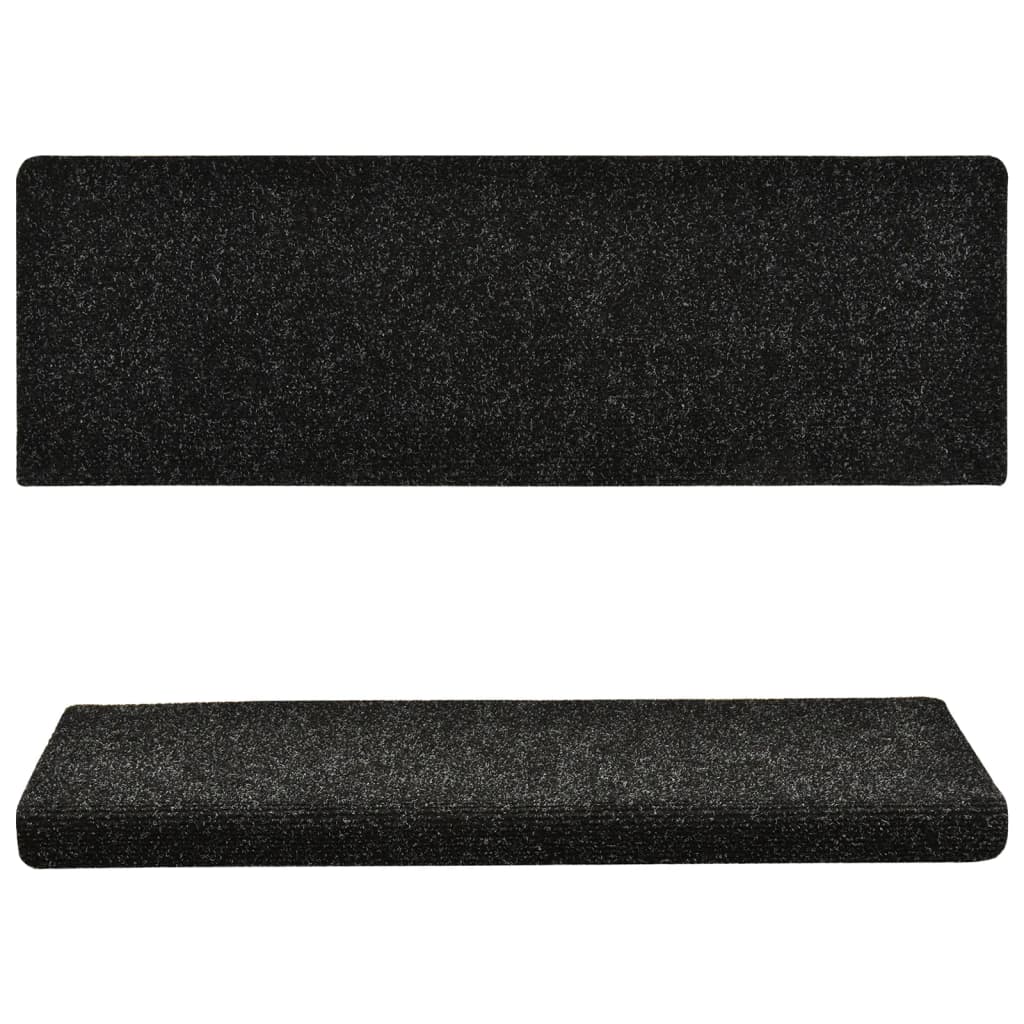 Porrasmatot 10 kpl musta 65x25 cm neulahuopa - Sisustajankoti.fi