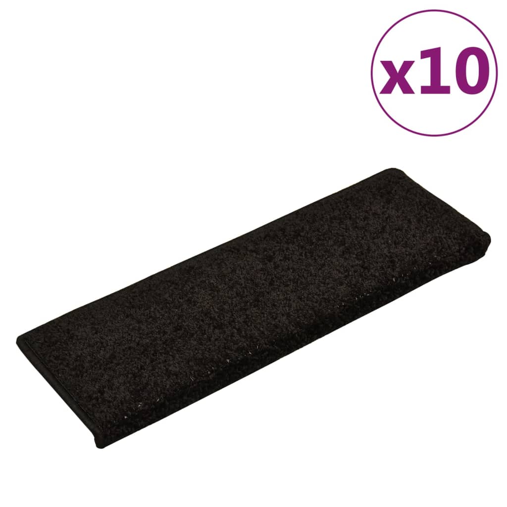 Porrasmatot 10 kpl 65x25 cm musta - Sisustajankoti.fi