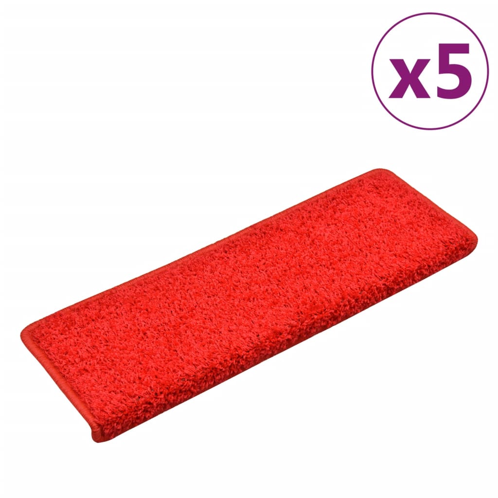 Porrasmatot 5 kpl 65x25 cm punainen - Sisustajankoti.fi
