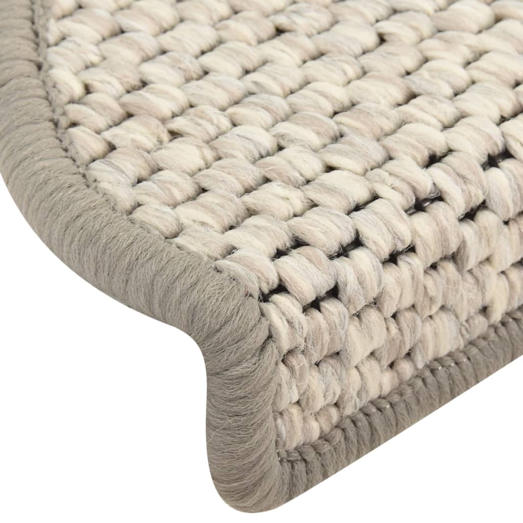 Itsekiinnittyvät porrasmatot sisaltyyli 15 kpl 65x25 cm beige - Sisustajankoti.fi