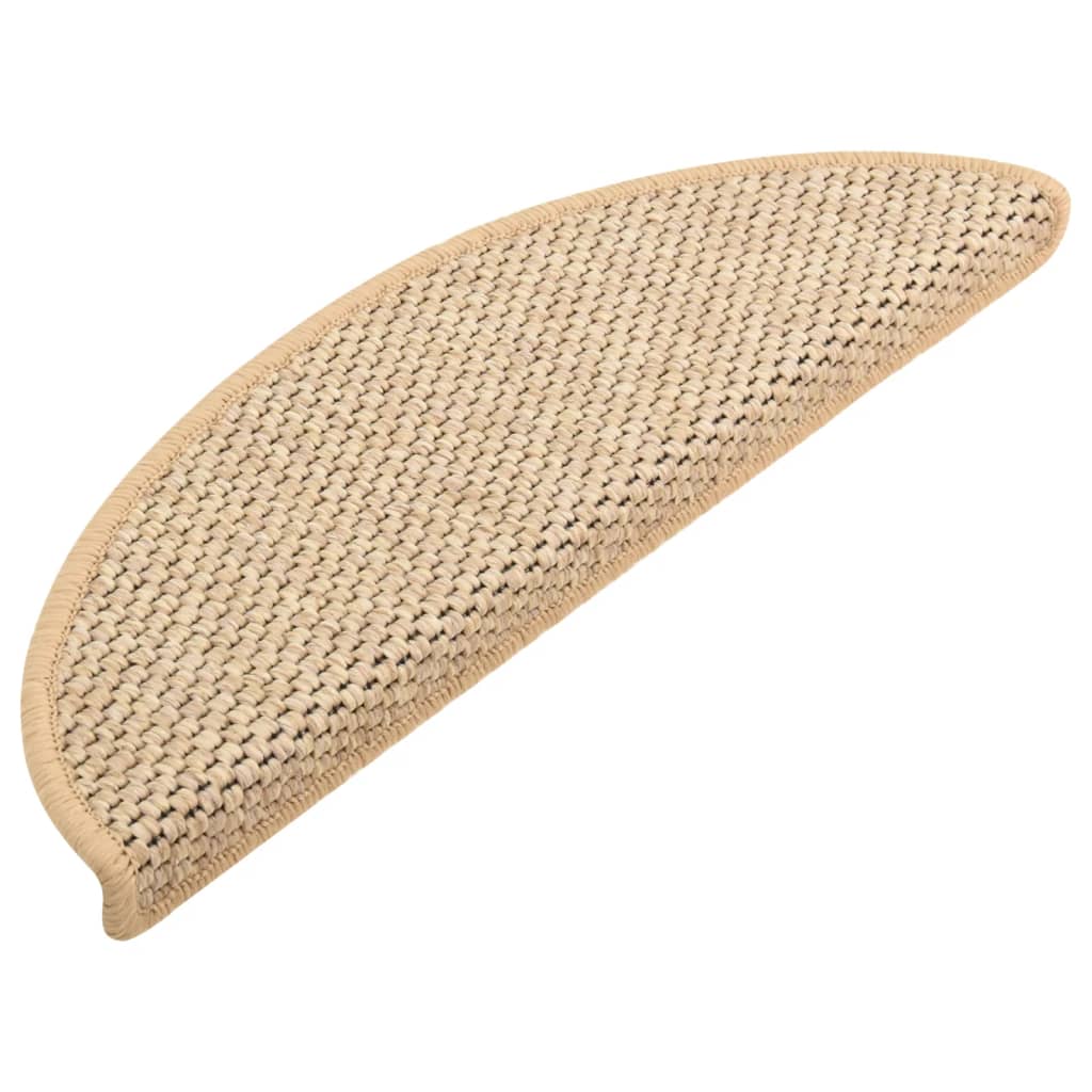 Itsekiinnittyvät porrasmatot sisaltyyli 15 kpl 65x25 cm beige - Sisustajankoti.fi