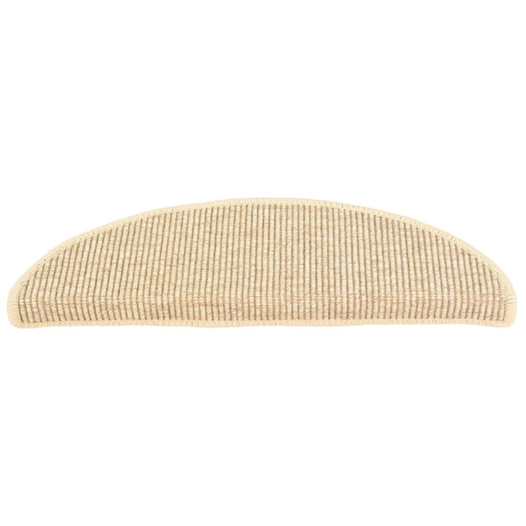 Itsekiinnittyvät porrasmatot 15 kpl 56x20 cm vaalea beige - Sisustajankoti.fi