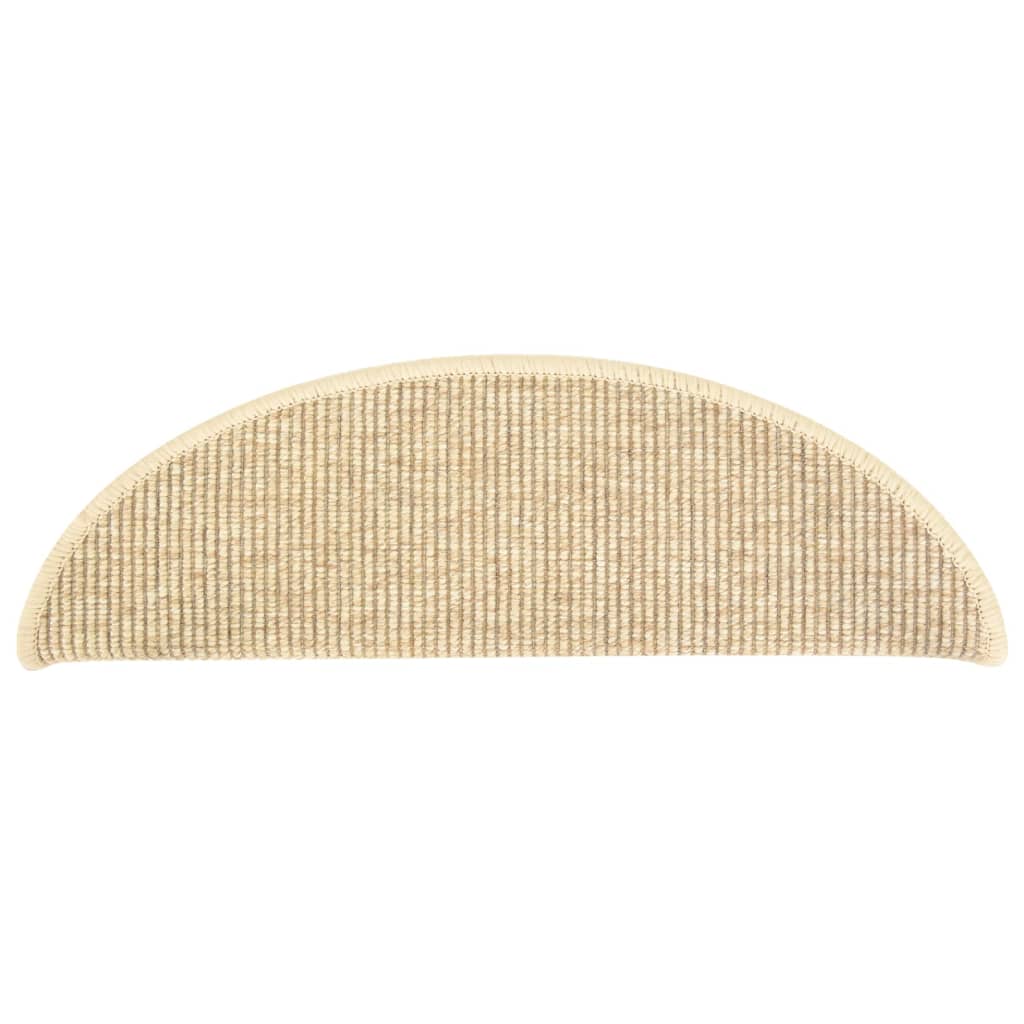 Itsekiinnittyvät porrasmatot 15 kpl 56x20 cm vaalea beige - Sisustajankoti.fi