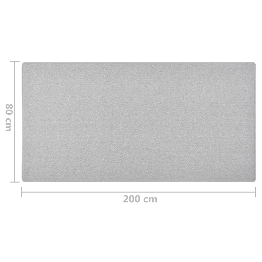 Käytävämatto vaaleanharmaa 80x200 cm - Sisustajankoti.fi