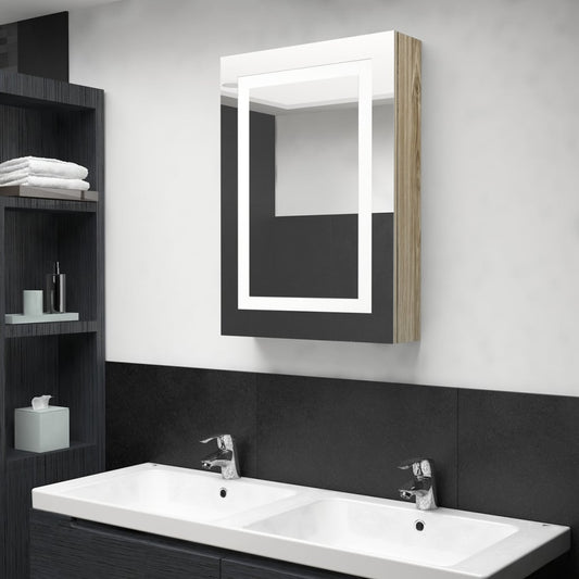 LED kylpyhuoneen peilikaappi tammi 50x13x70 cm - Sisustajankoti.fi