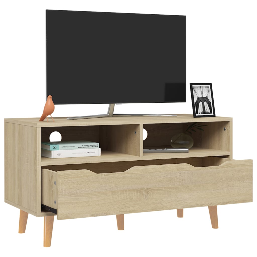 TV-taso Sonoma-tammi 90x40x48,5 cm lastulevy - Sisustajankoti.fi