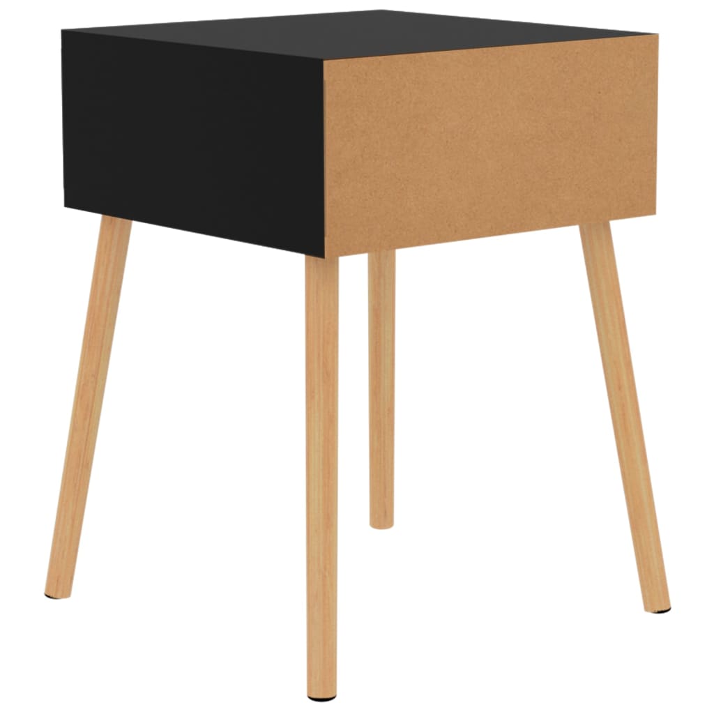 Yöpöydät 2 kpl musta 40x40x56 cm lastulevy - Sisustajankoti.fi