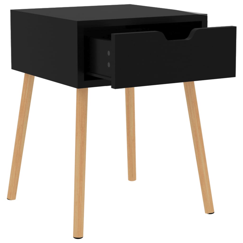 Yöpöydät 2 kpl musta 40x40x56 cm lastulevy - Sisustajankoti.fi