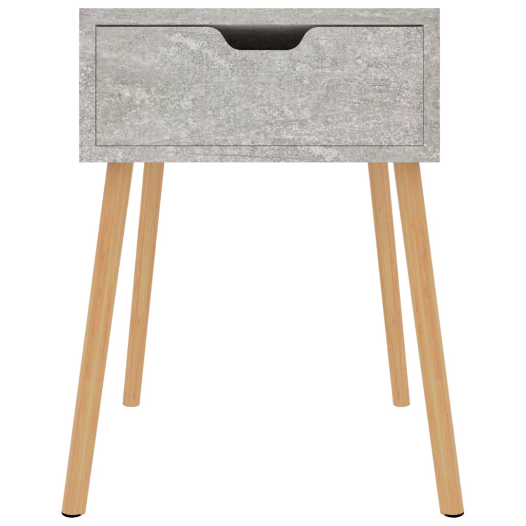 Yöpöydät 2 kpl betoninharmaa 40x40x56 cm lastulevy - Sisustajankoti.fi