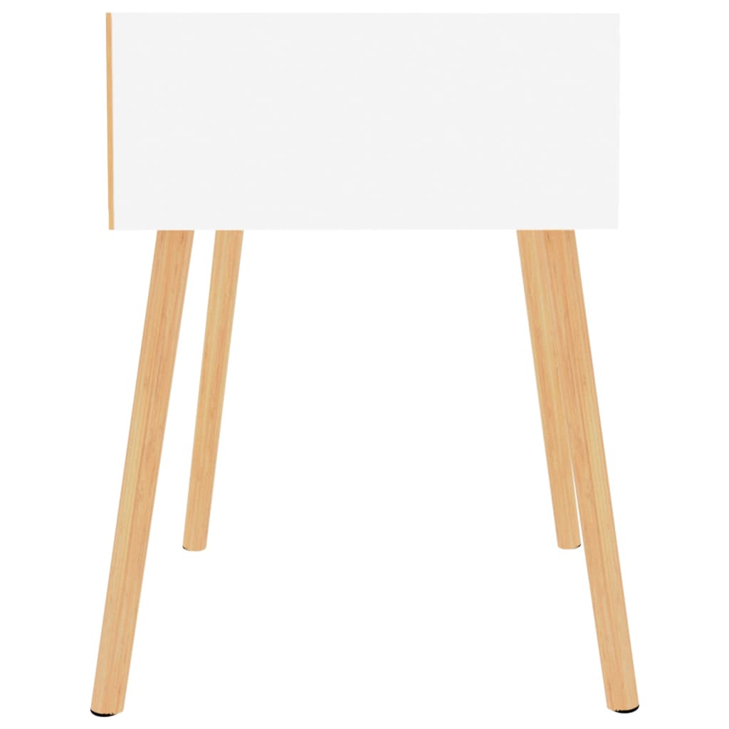 Yöpöytä korkeakiilto valkoinen 40x40x56 cm lastulevy - Sisustajankoti.fi