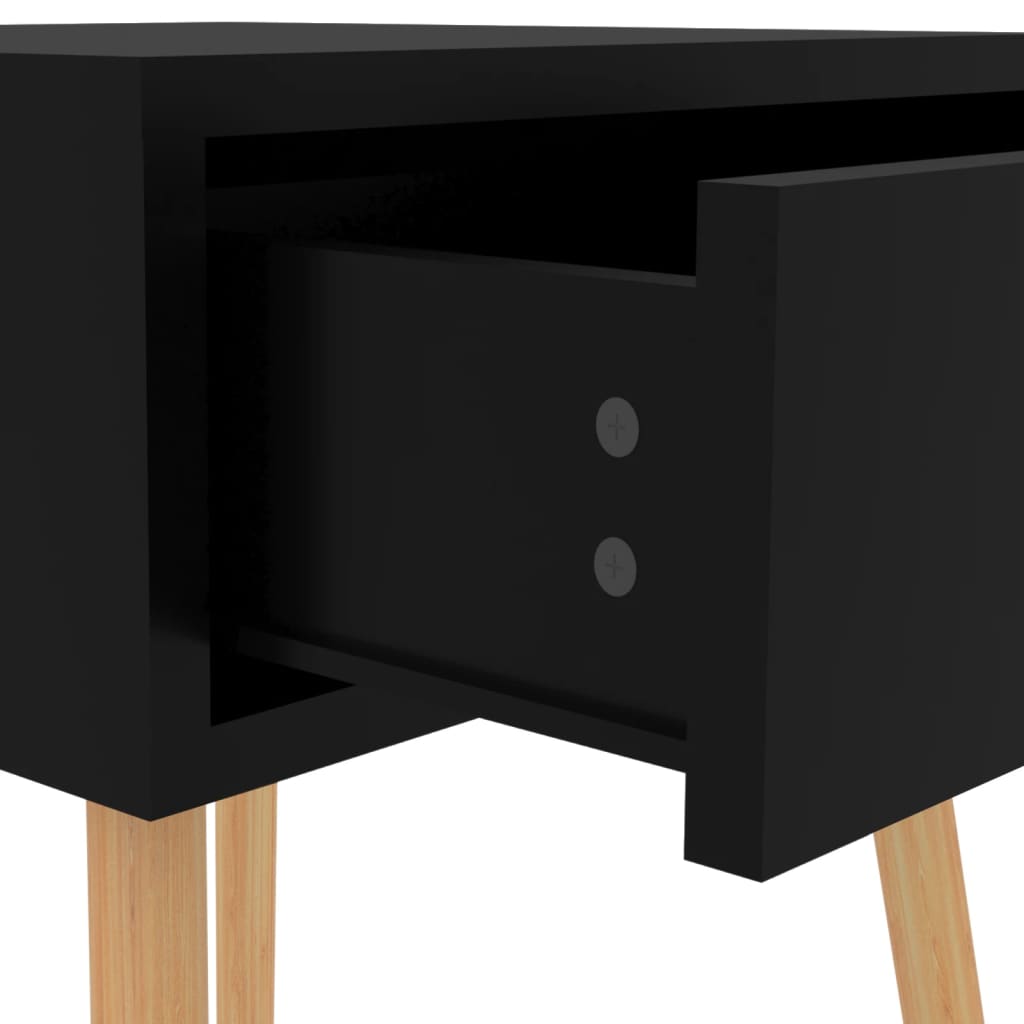 Yöpöytä korkeakiilto musta 40x40x56 cm lastulevy - Sisustajankoti.fi