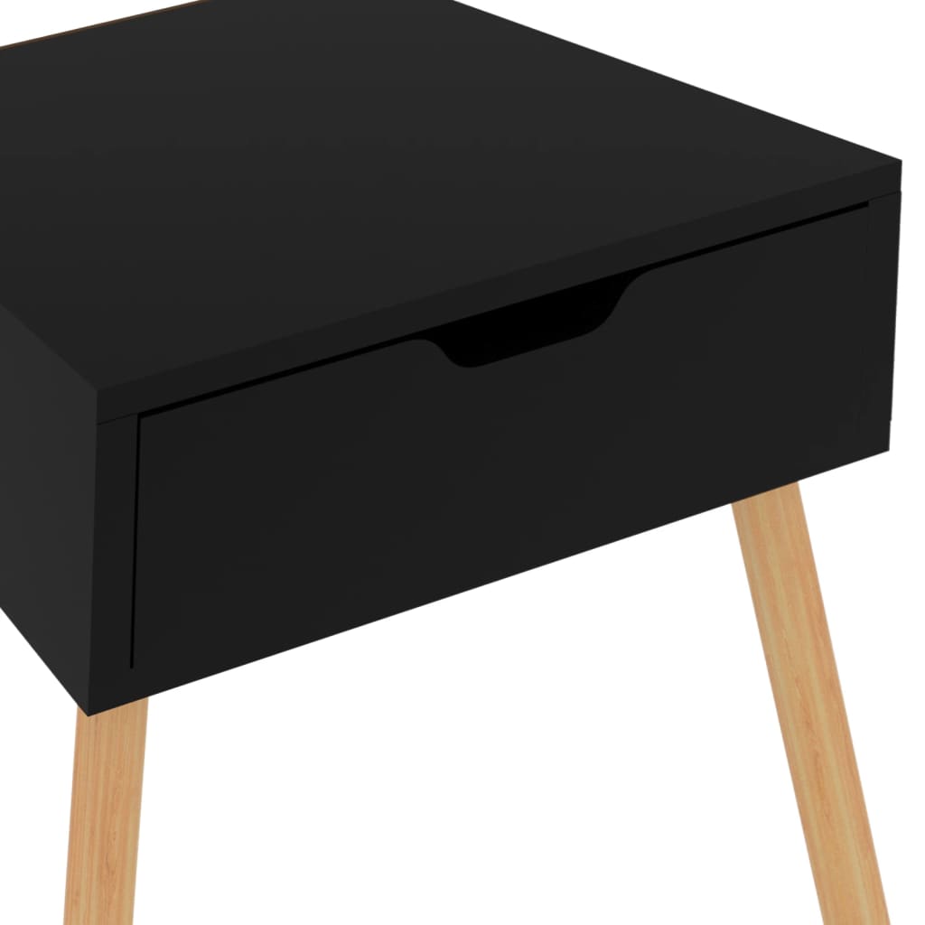 Yöpöytä korkeakiilto musta 40x40x56 cm lastulevy - Sisustajankoti.fi