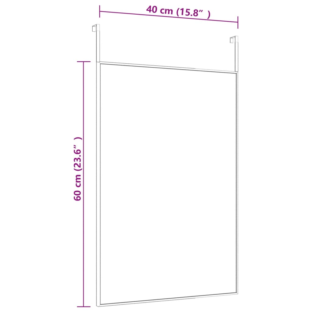 Ovipeili musta 40x60 cm lasi ja alumiini - Sisustajankoti.fi