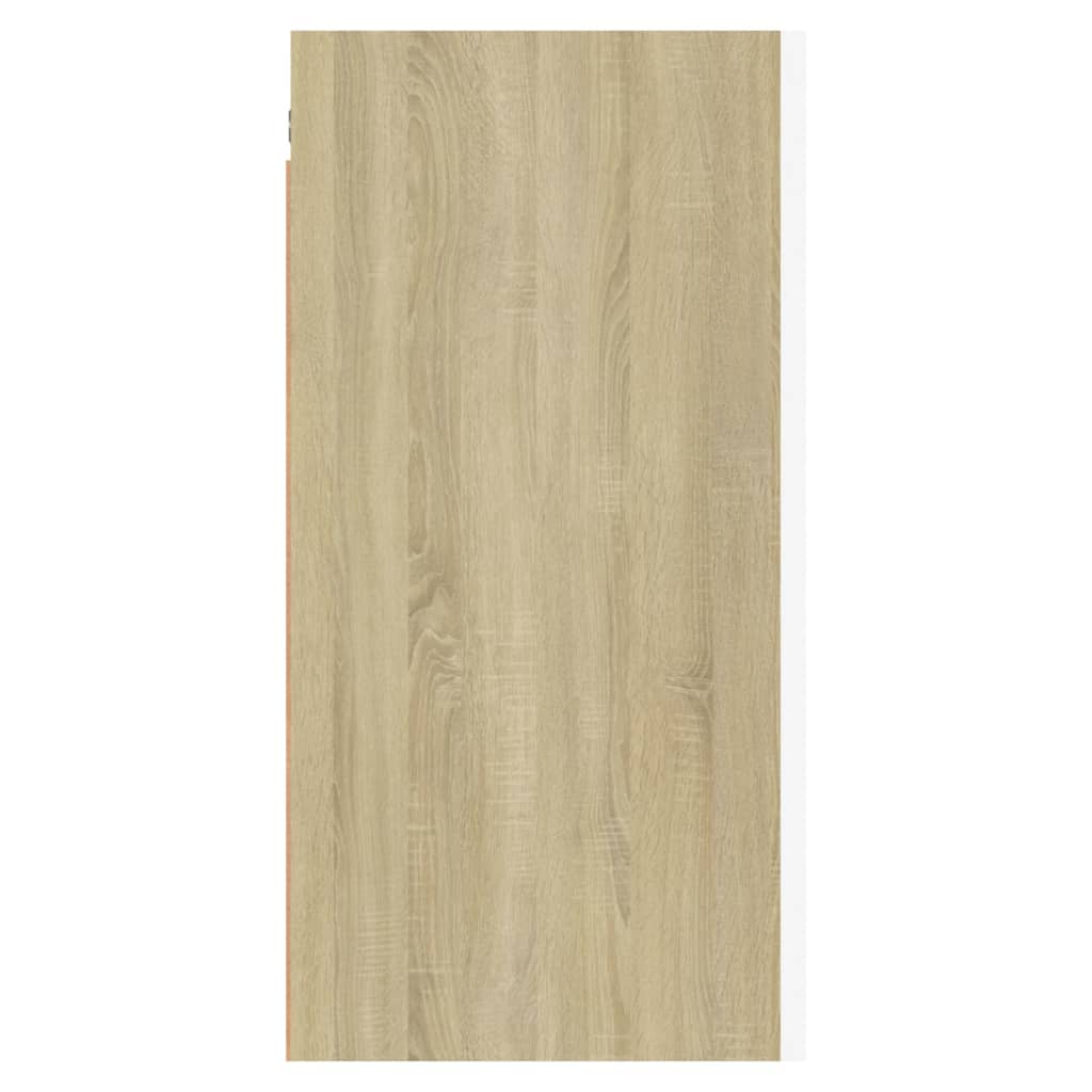 TV-tasot 2 kpl valkoinen ja Sonoma-tammi 30,5x30x60cm - Sisustajankoti.fi
