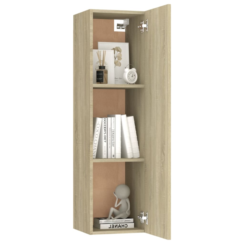 TV-tasot 2 kpl Sonoma-tammi 30,5x30x110 cm - Sisustajankoti.fi
