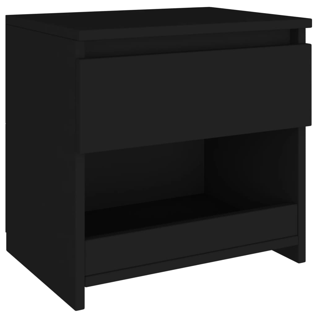 Yöpöytä musta 40x30x39 cm lastulevy - Sisustajankoti.fi