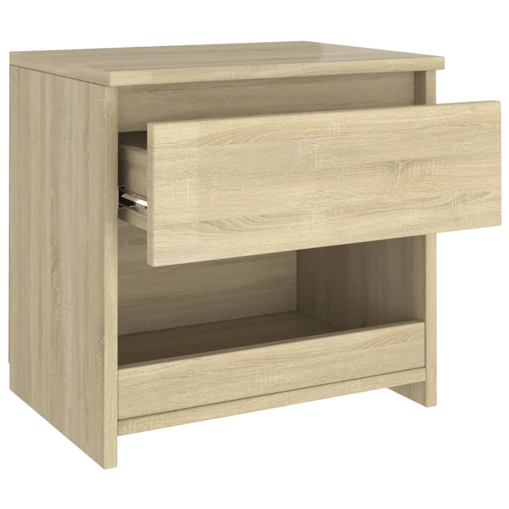 Yöpöydät 2 kpl Sonoma tammi 40x30x39 cm lastulevy - Sisustajankoti.fi