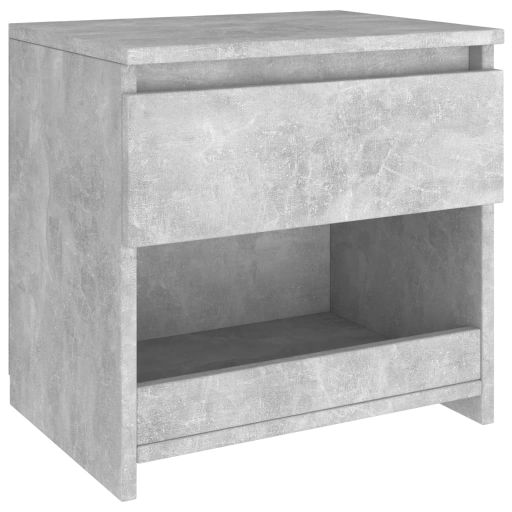 Yöpöytä betoninharmaa 40x30x39 cm lastulevy - Sisustajankoti.fi
