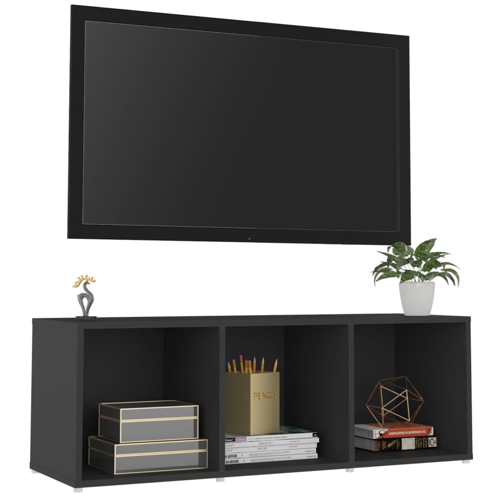 TV-taso harmaa 107x35x37 cm lastulevy - Sisustajankoti.fi