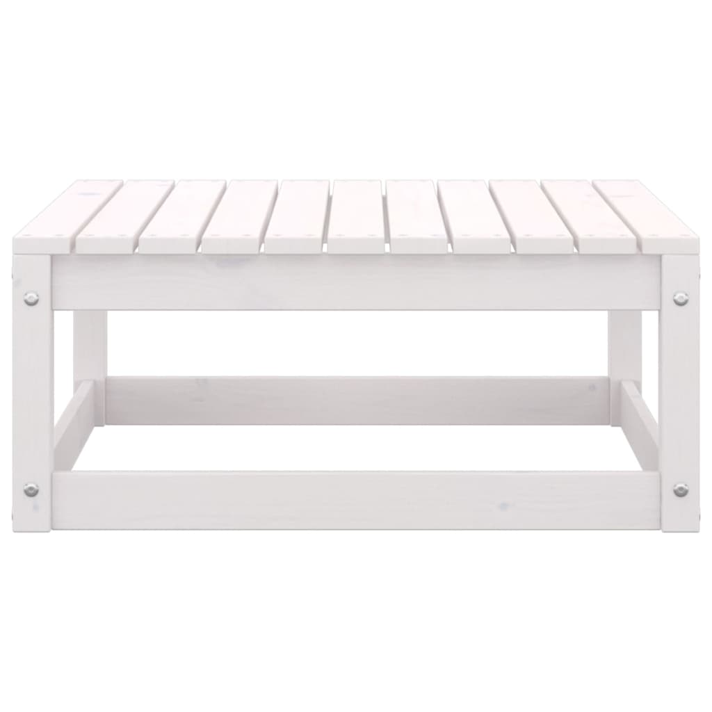 Puutarharahi 70x70x30 cm valkoinen täysi mänty - Sisustajankoti.fi
