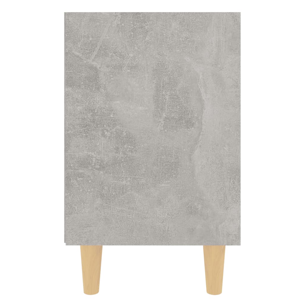 Yöpöytä täyspuujaloilla betoninharmaa 40x30x50 cm - Sisustajankoti.fi