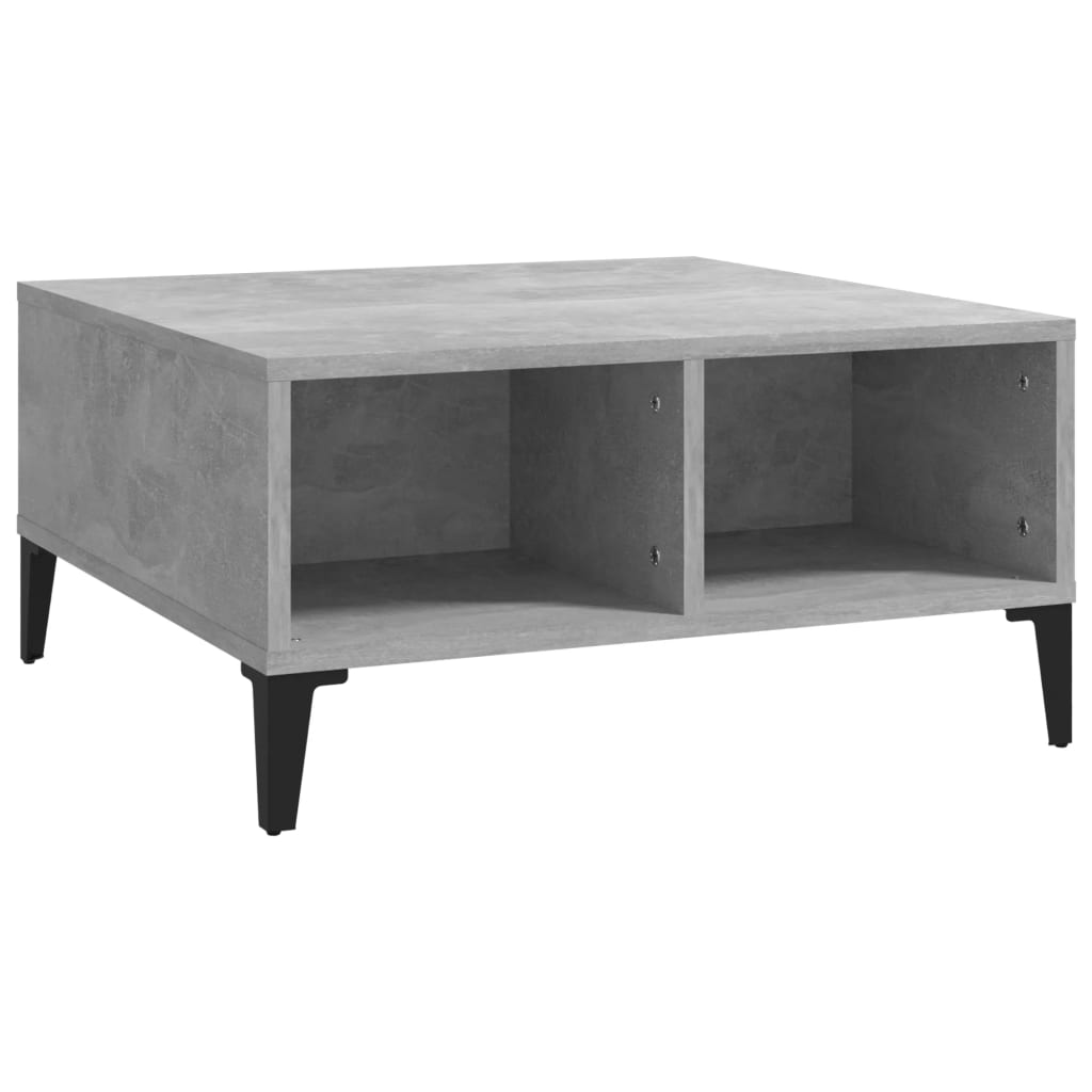 Sohvapöytä betoninharmaa 60x60x30 cm lastulevy - Sisustajankoti.fi