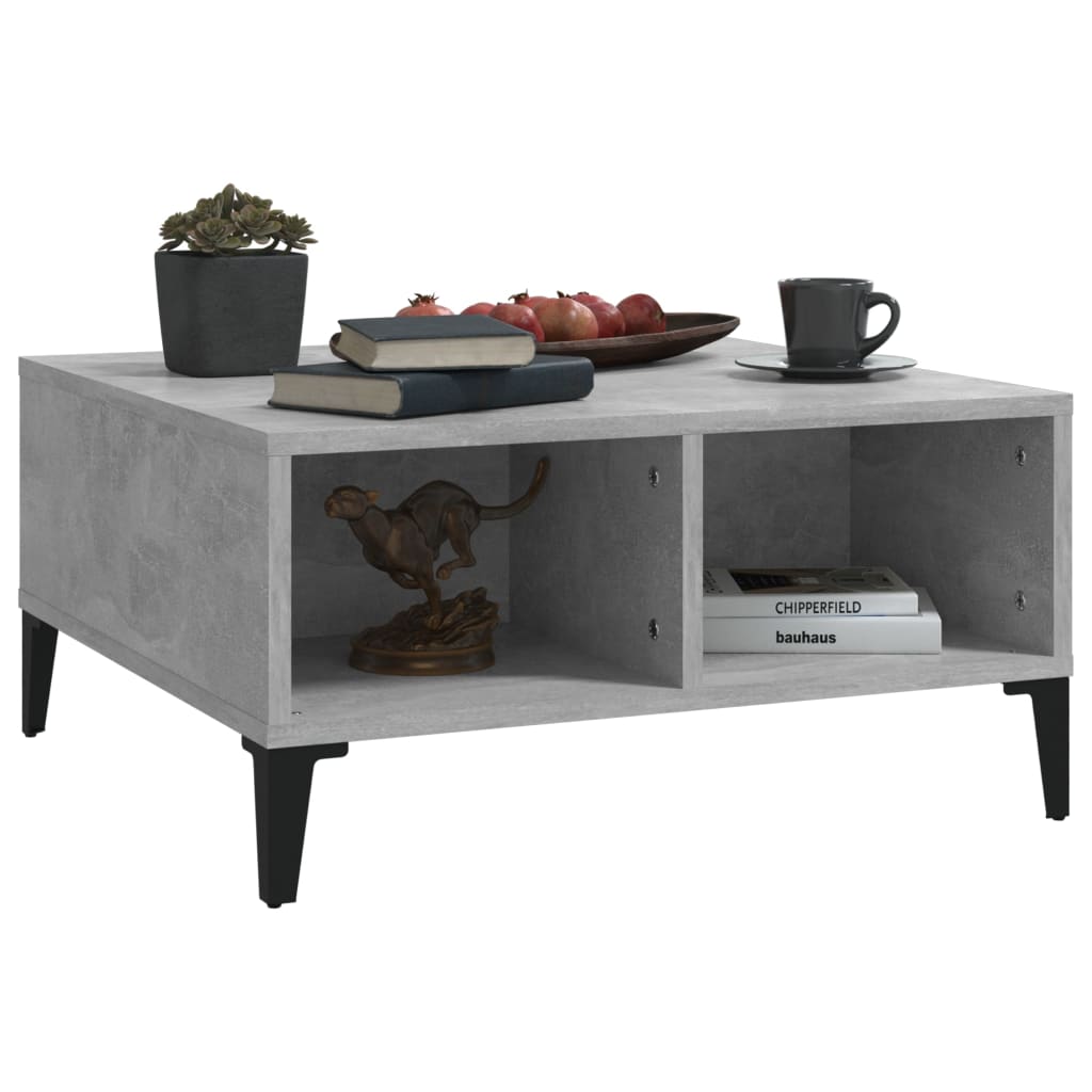 Sohvapöytä betoninharmaa 60x60x30 cm lastulevy - Sisustajankoti.fi