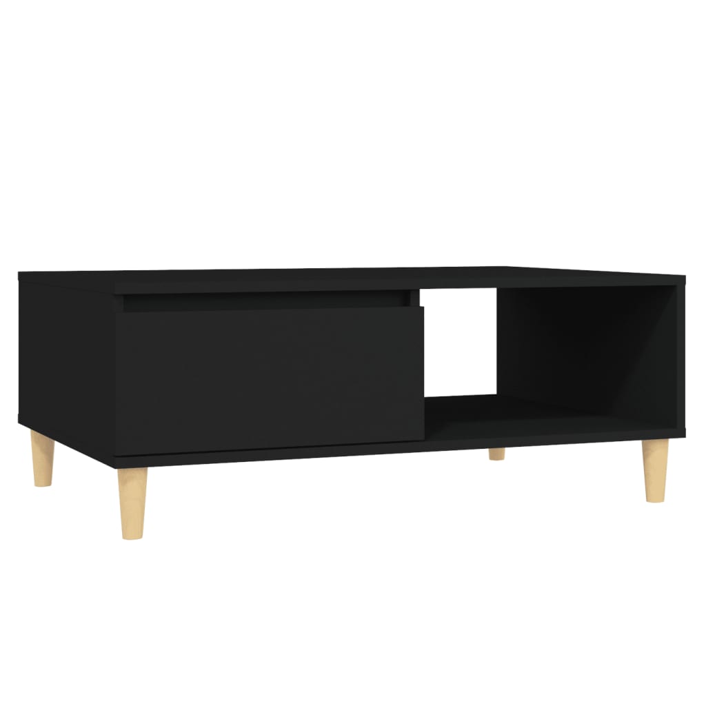 Sohvapöytä musta 90x60x35 cm lastulevy - Sisustajankoti.fi