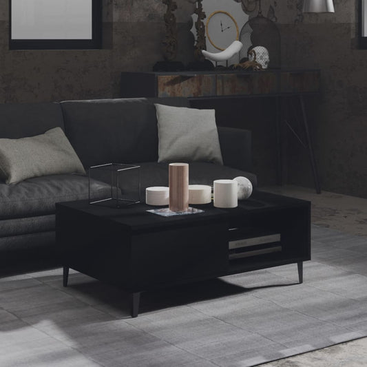 Sohvapöytä musta 90x60x35 cm lastulevy - Sisustajankoti.fi