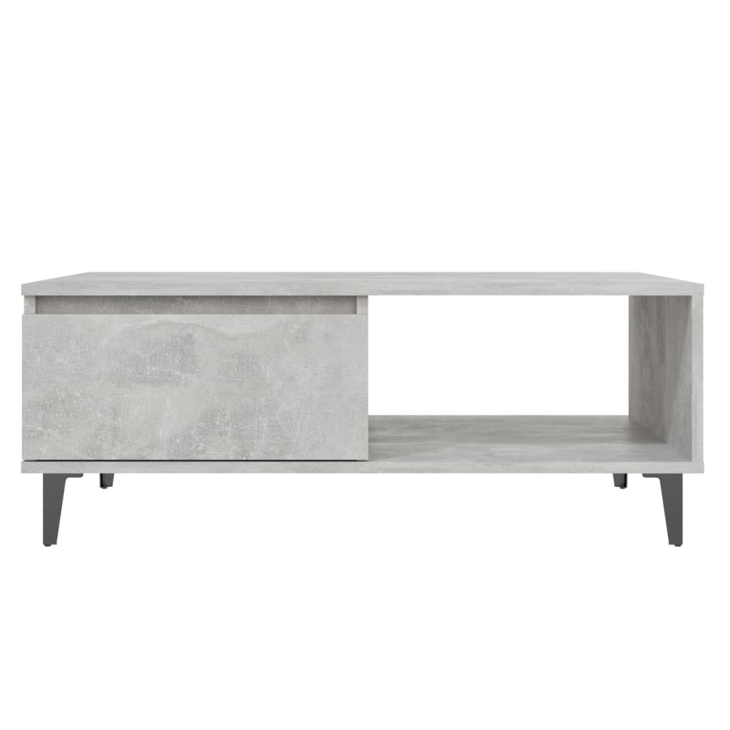 Sohvapöytä betoninharmaa 90x60x35 cm lastulevy - Sisustajankoti.fi