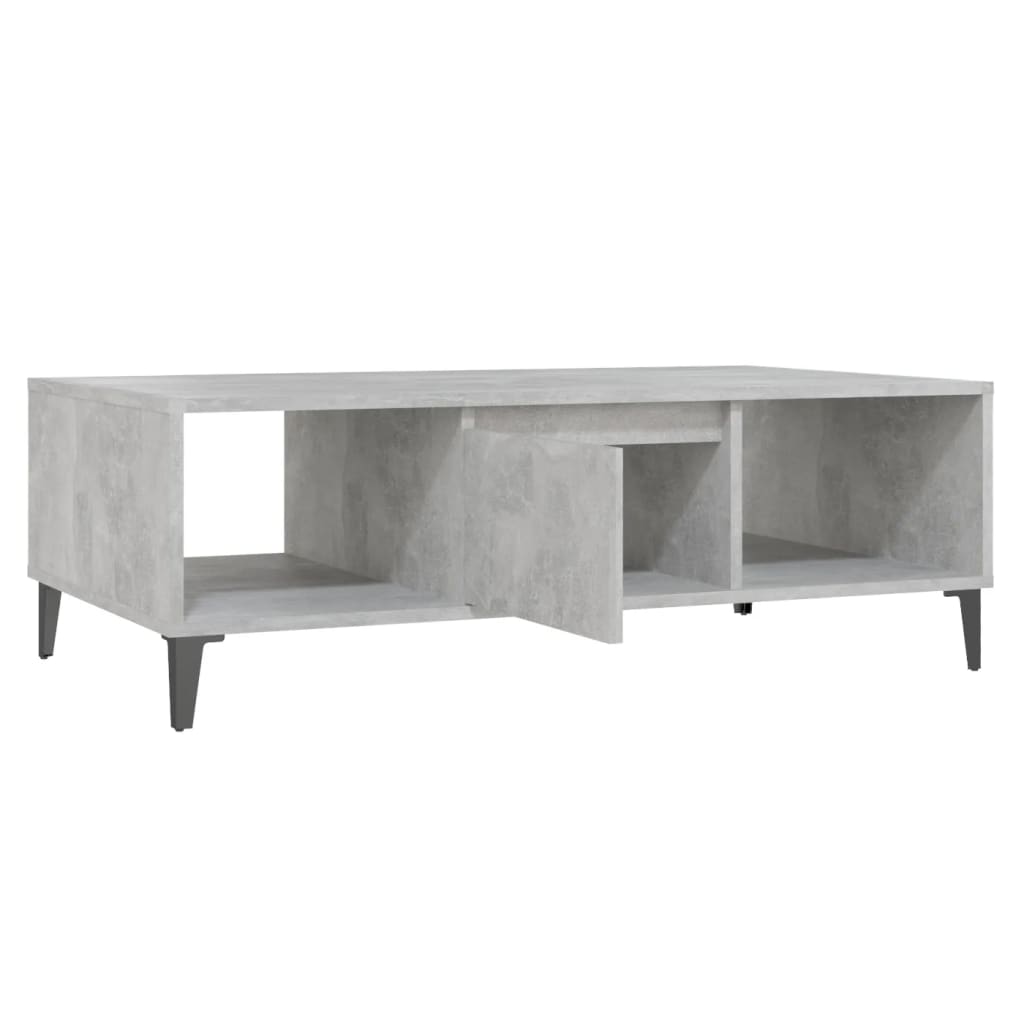 Sohvapöytä betoninharmaa 103,5x60x35 cm lastulevy - Sisustajankoti.fi