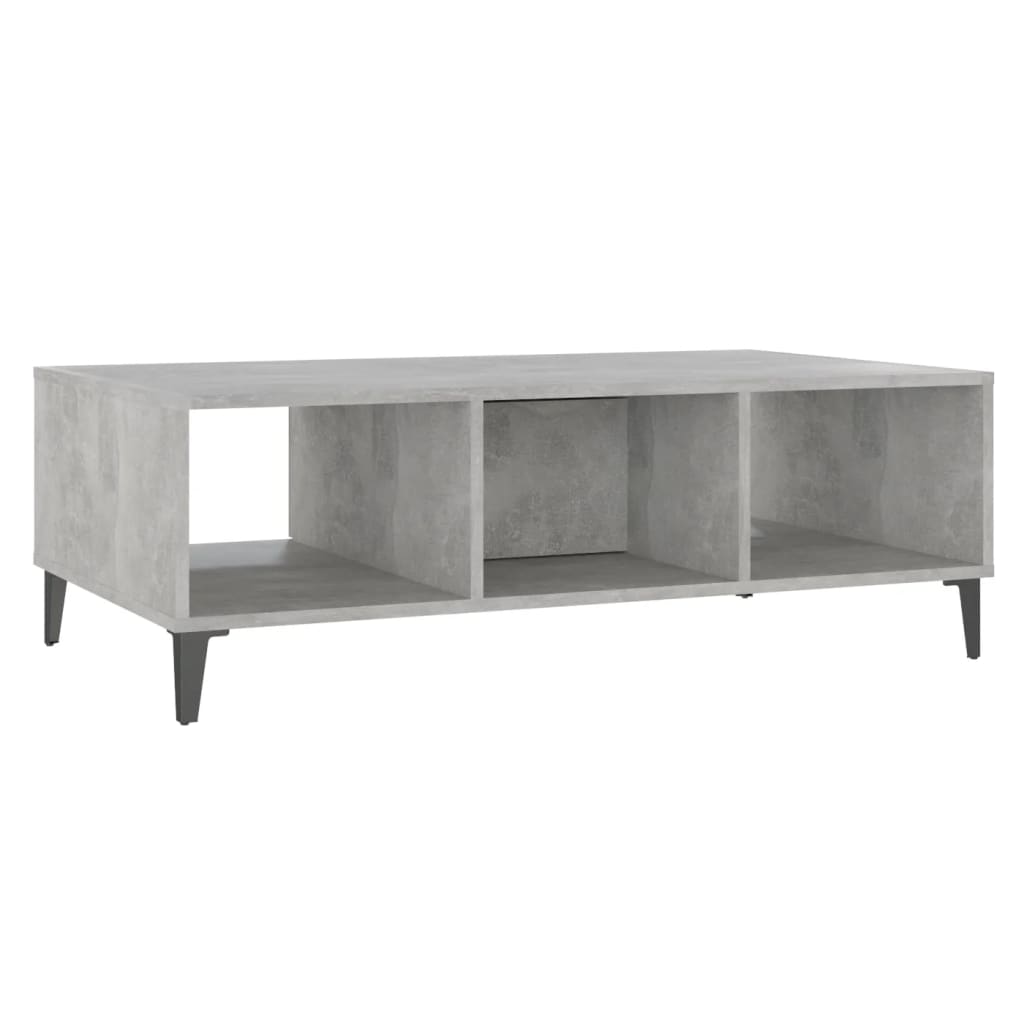 Sohvapöytä betoninharmaa 103,5x60x35 cm lastulevy - Sisustajankoti.fi